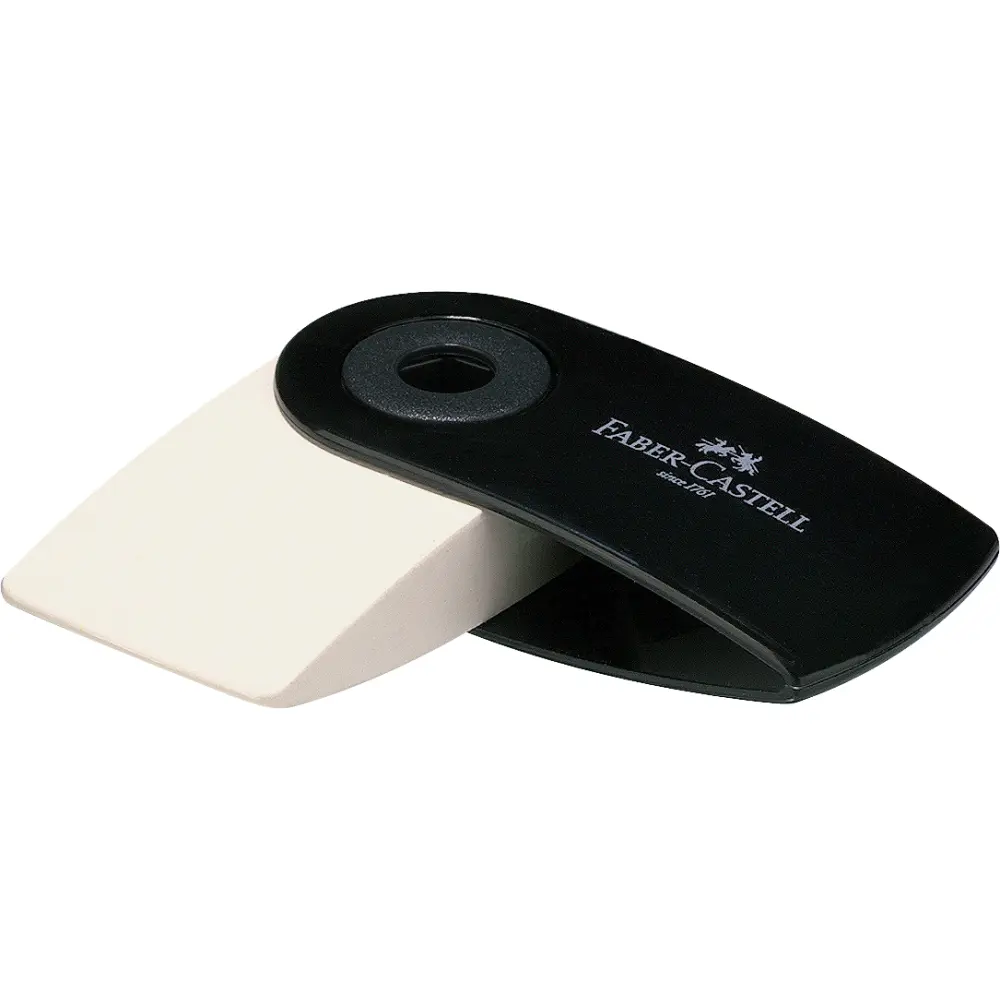 Radirka FABER-CASTELL, sleeve mini črna